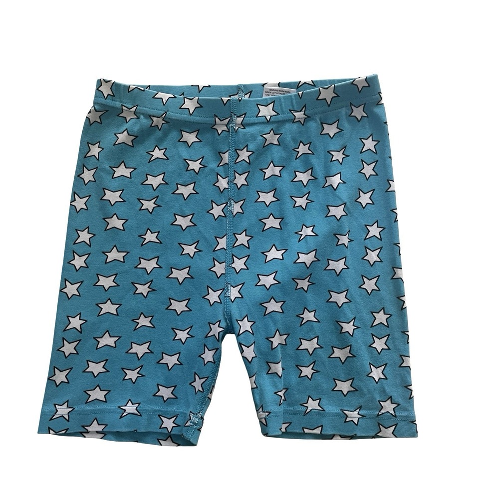 Hanna Andersson Girl's Size 10 140cm Wonder Woman Blue Star Shorts 100% Cotton